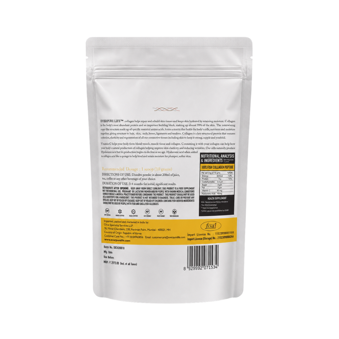 Vitamin C + Hyaluronic Acid Marine Collagen